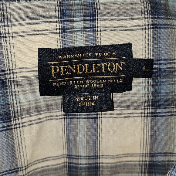 Pendleton Mens’ Plaid Button-Up Shirt – Size Large – New Without Tags - Picture 2 of 3